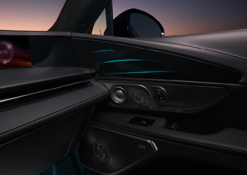 Selectable ambient lighting glows in the passenger door panel. | Joe Cooper Lincoln of Edmond in Oklahoma City OK