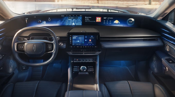 A large panoramic display is shown on the dashboard of a 2026 Lincoln Nautilus® SUV | Joe Cooper Lincoln of Edmond in Oklahoma City OK