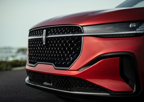The sleek grille of a 2026 Lincoln Nautilus® SUV with the available Jet Appearance Package makes a bold statement. | Joe Cooper Lincoln of Edmond in Oklahoma City OK