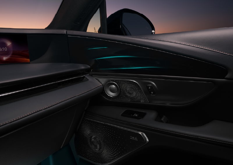 Selectable ambient lighting glows in the passenger door panel. | Joe Cooper Lincoln of Edmond in Oklahoma City OK